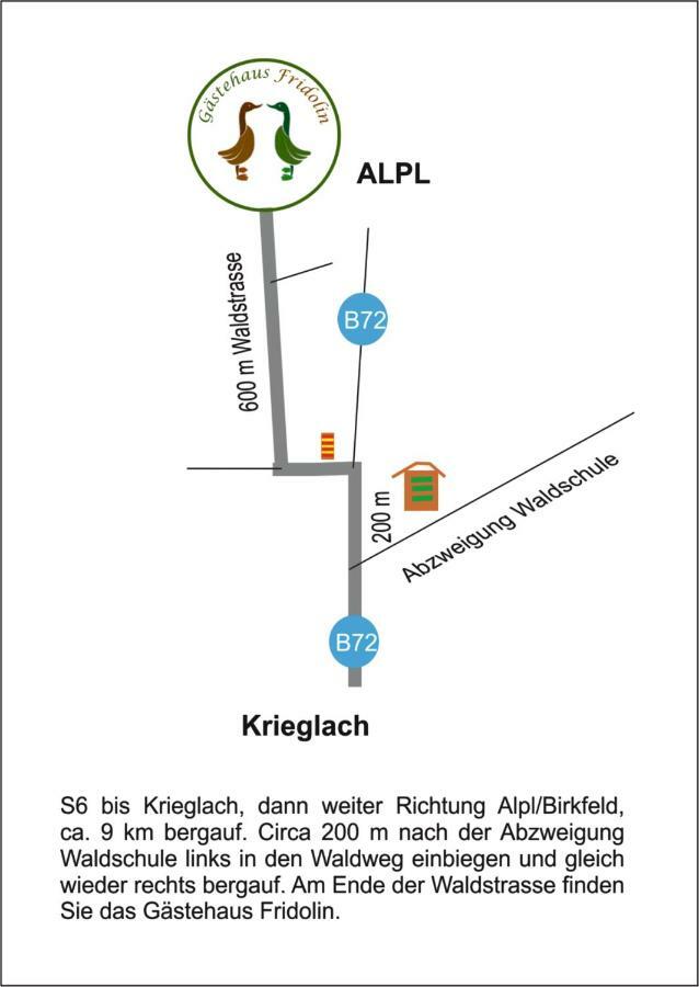 Gaestehaus Fridolin Krieglach Exterior foto